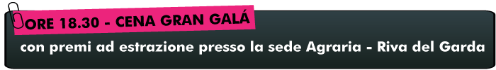 Ore 18.30 Cena Gran Galà Grand Prix della Montagna